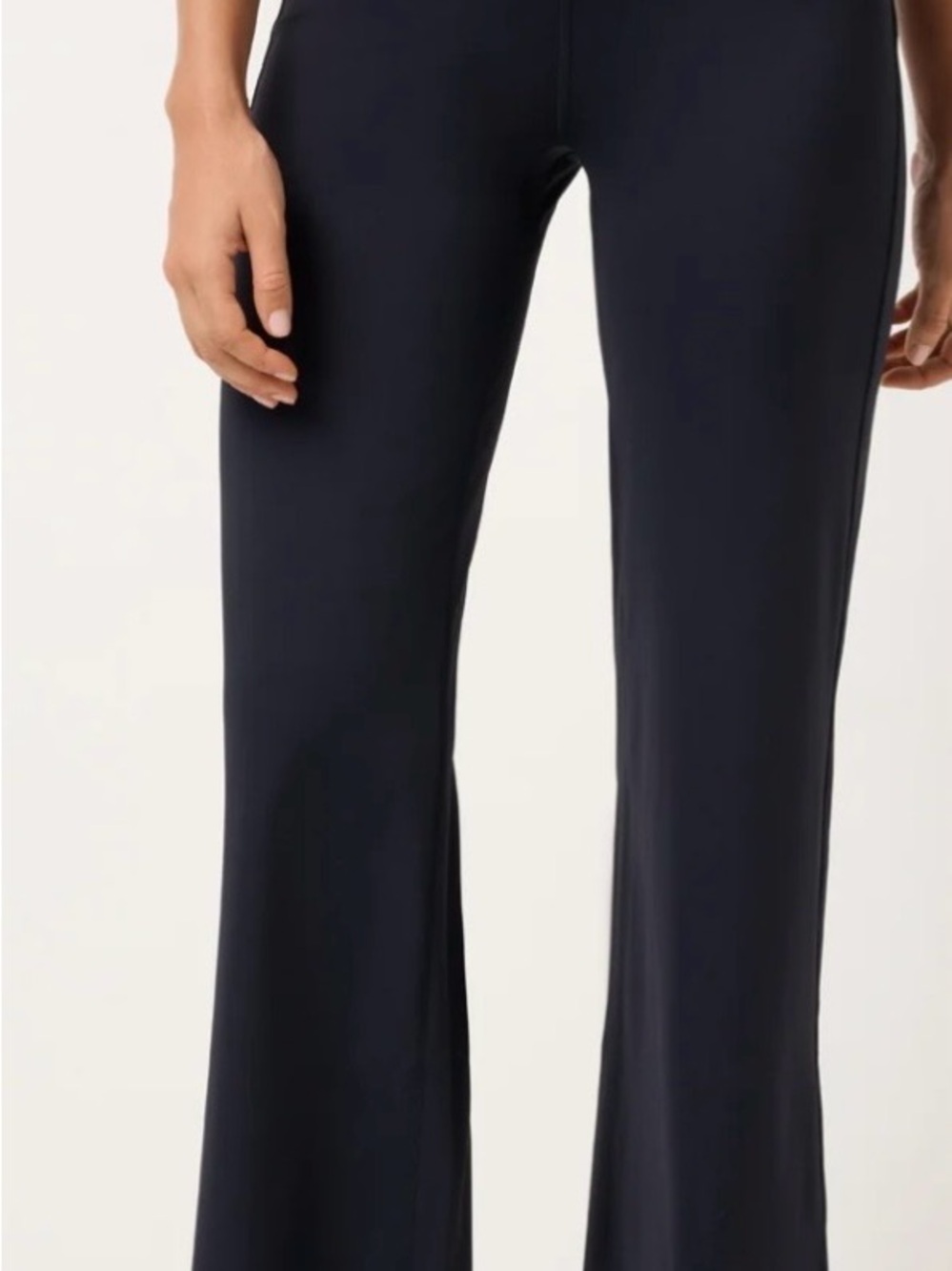 Travis Mathew  Black Wide-Leg Move Knit  Ponte Pants
